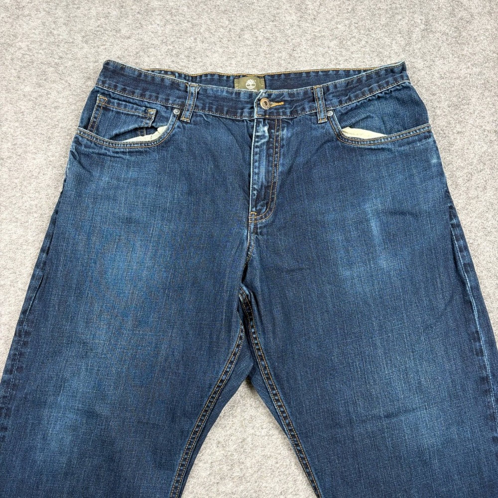 Timberland‎ Jeans Mens Size 36 Blue Denim Relaxed Fit Workwear Utility Outdoor